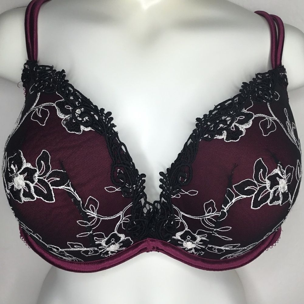 Cacique Embroidered Lace Lined Full Coverage Underwire Bra Women 40DD Sri Lanka
